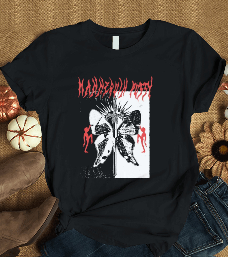 Mannequin Pussy Butterfly Gothic Aesthetic With Dancing Figures T-Shirt