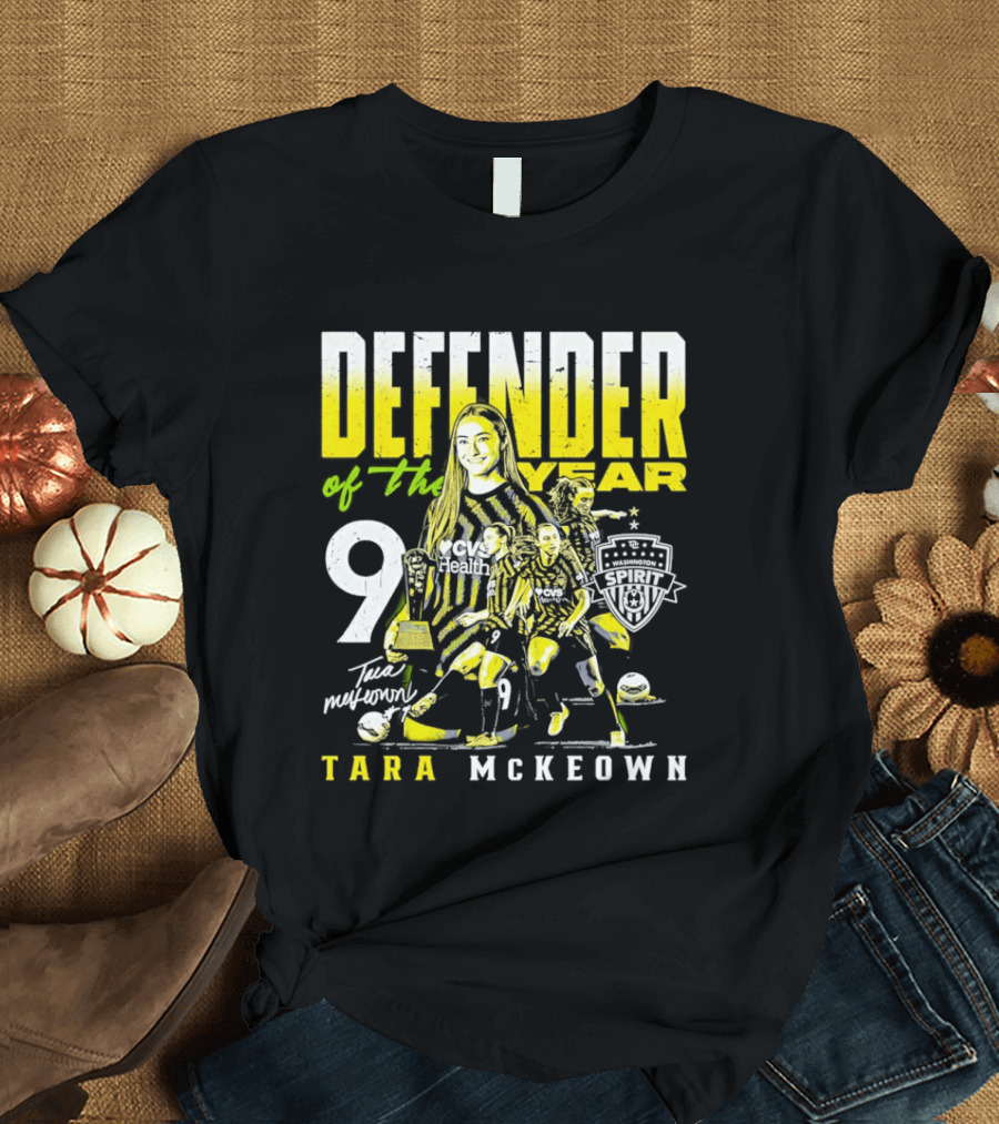 Tara McKeown Washington Spirit Defender Of The Year 2025 Number Nine T-Shirt