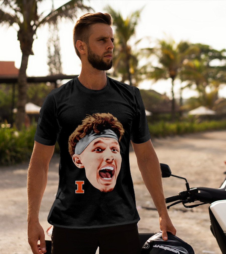 Zvonimir Ivisic Illinois Fighting Illini Big Head Caricature I T-Shirt