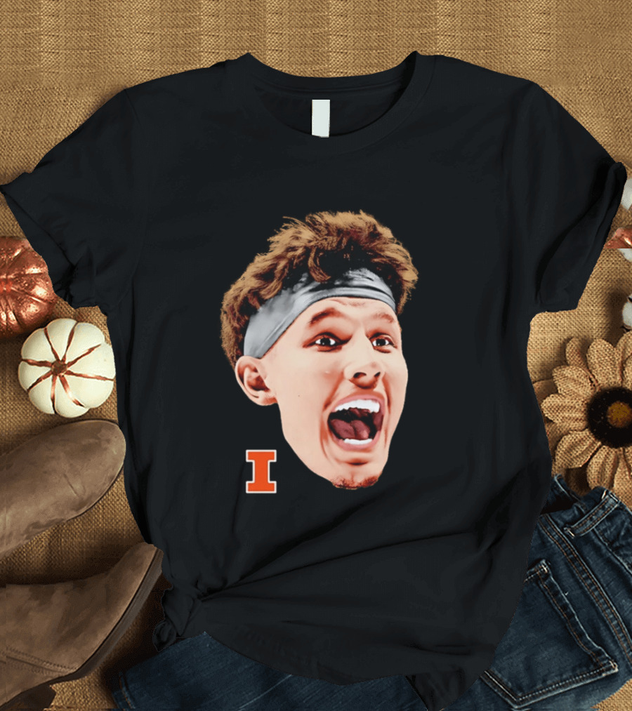 Zvonimir Ivisic Illinois Fighting Illini Big Head Caricature I T-Shirt