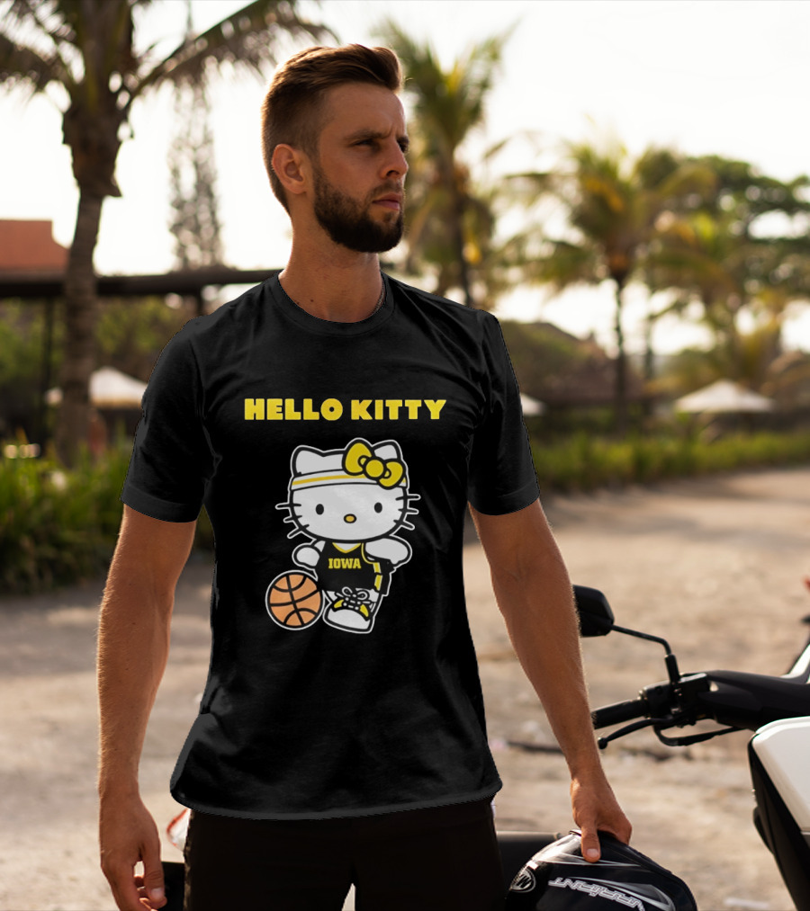 Hello Kitty Iowa Basketball Team Collaboration T-Shirt