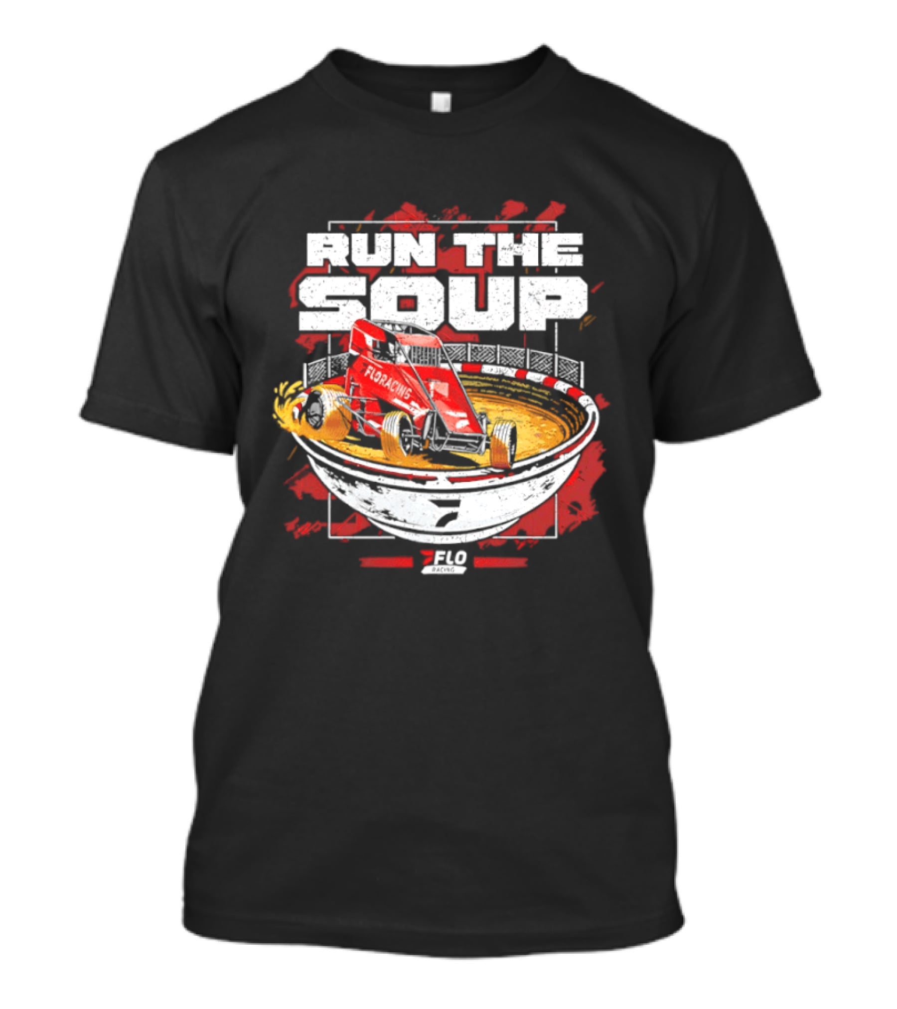 Run The Soup FloRacing Car Racing Bowl 2023 T-Shirt