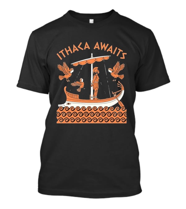 Ithaca Awaits Ancient Odyssey Journey Mythology T-Shirt