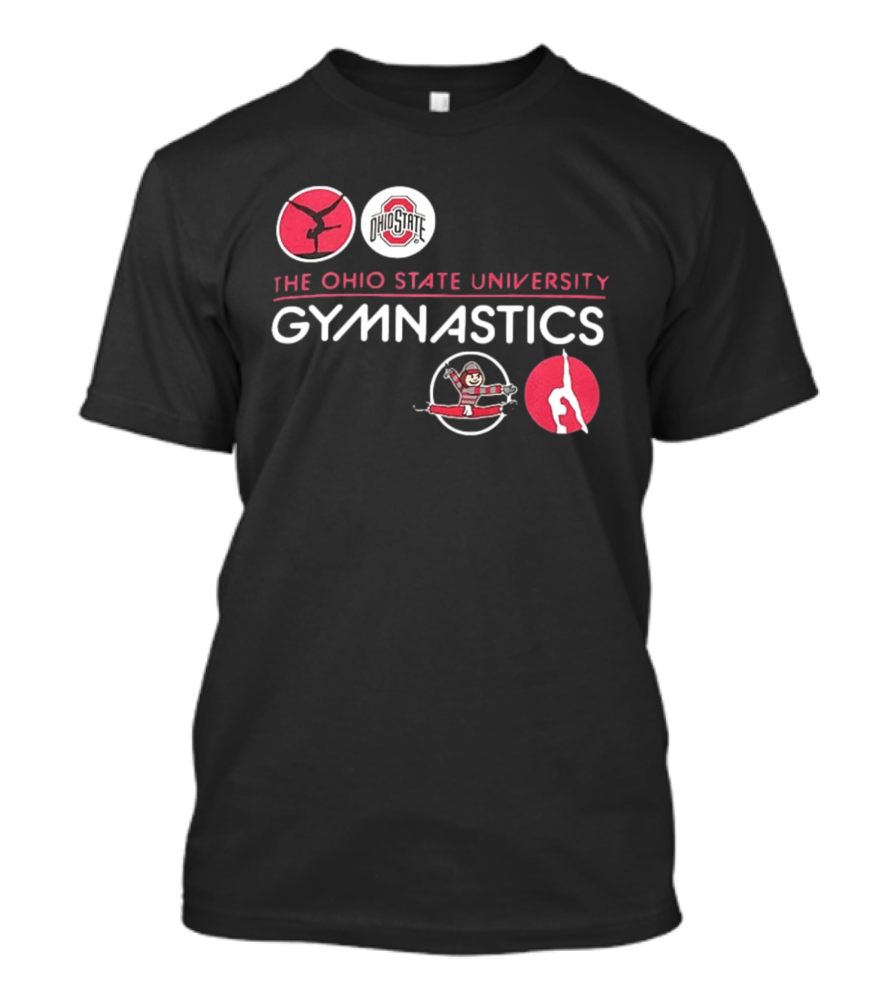 Ohio State University Gymnastics Buckeyes Team Spirit T-Shirt