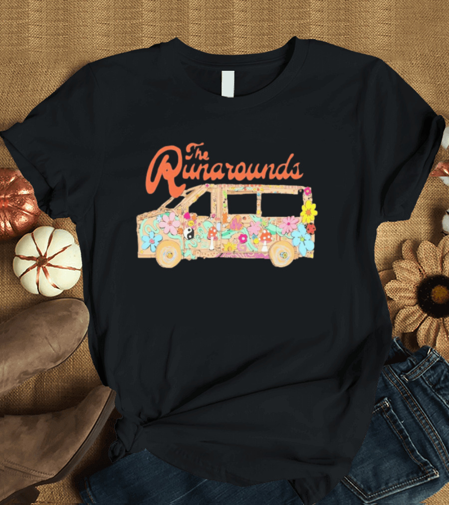 The Runarounds Minivan Flower Power Retro Psychedelic T-Shirt