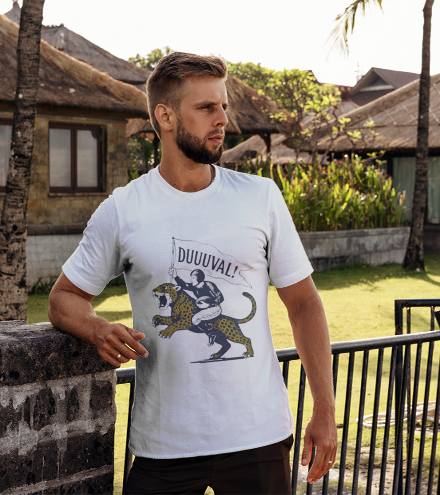 Duuuval Football Jaguar Rider Jacksonville T-Shirt