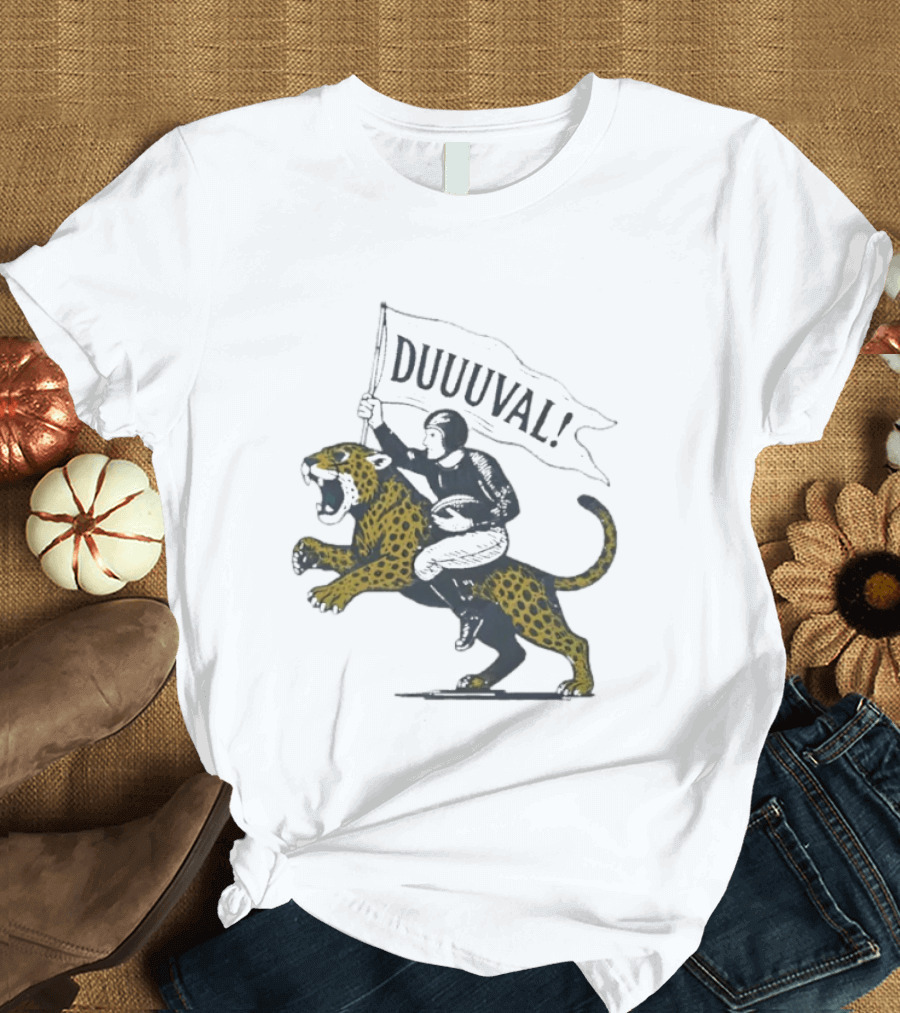 Duuuval Football Jaguar Rider Jacksonville T-Shirt