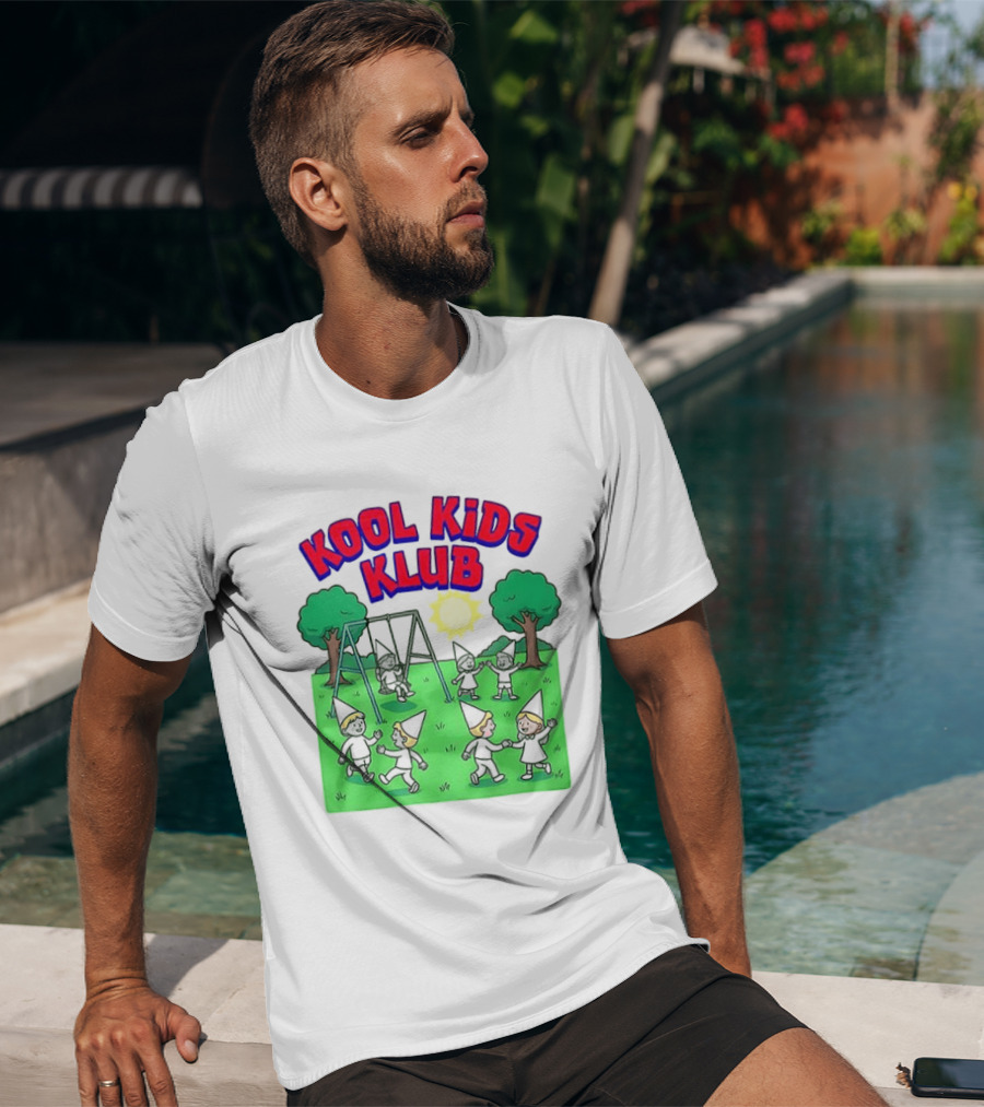 Kool Kids Klub Cartoon Playground Sun Swinging Scene T-Shirt