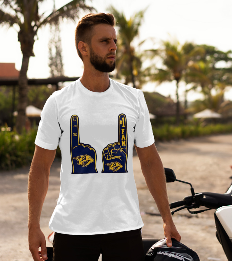 Nashville Predators #1 Fan Foam Finger T-Shirt