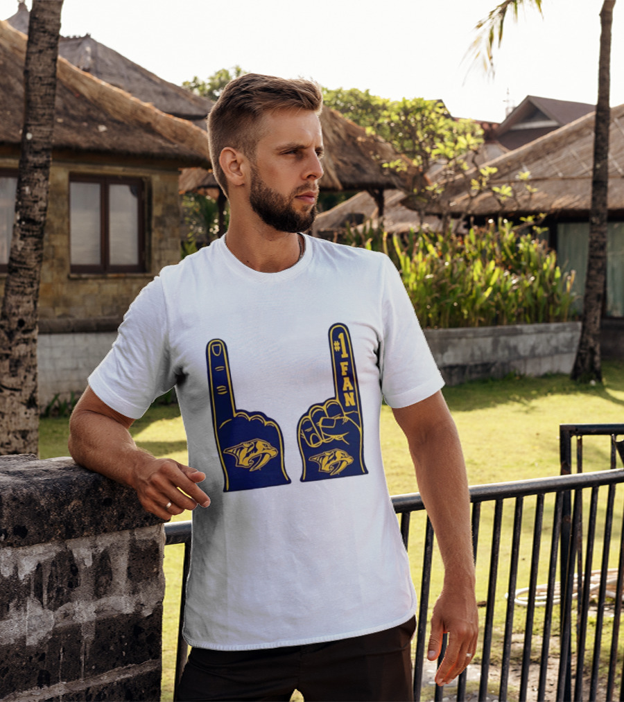 Nashville Predators #1 Fan Foam Finger T-Shirt