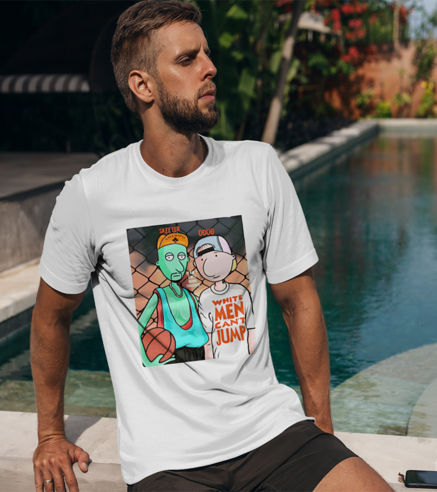 Skeeter Doug Basketball White Men Can't Jump Cartoon Characters T-Shirt