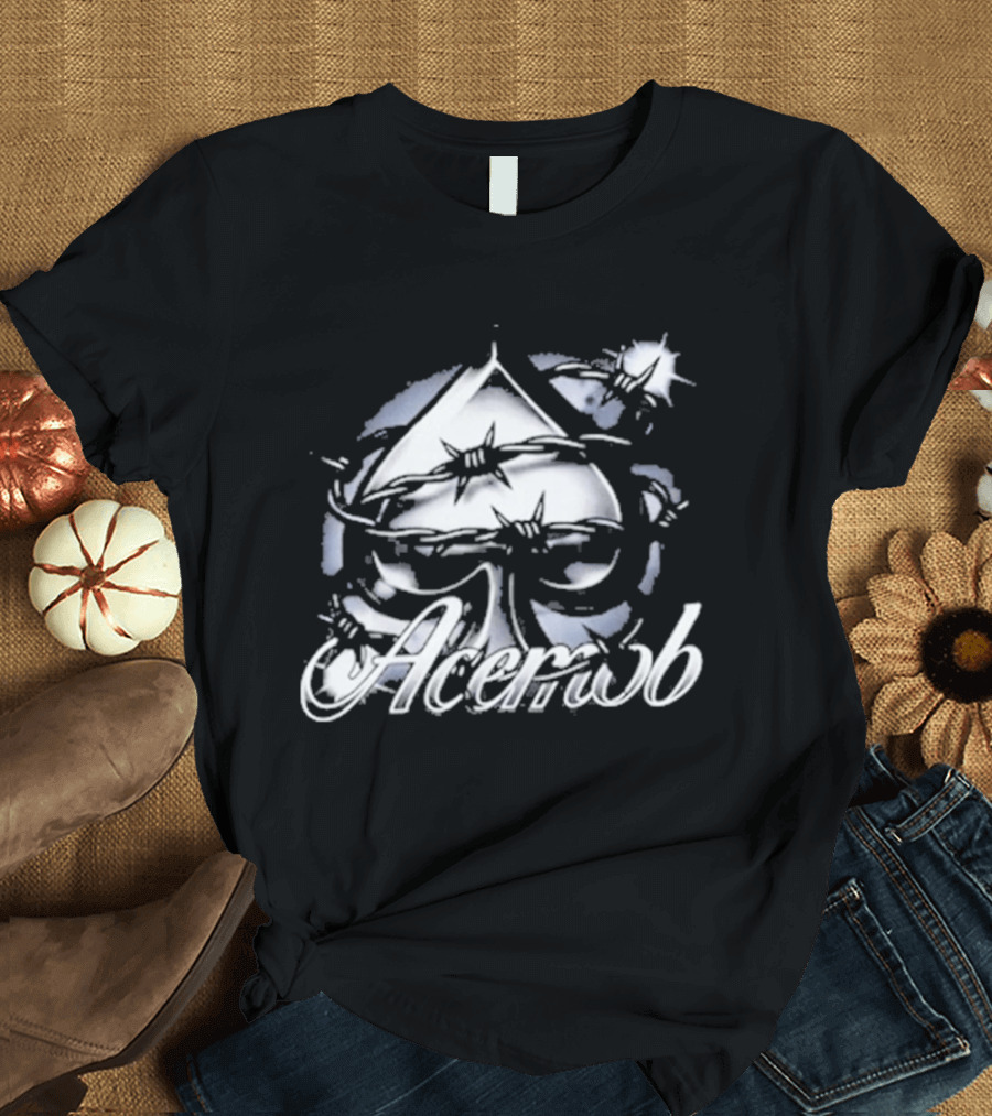 Ace Mob Heart Of Thorns Spade Symbol And Starburst T-Shirt