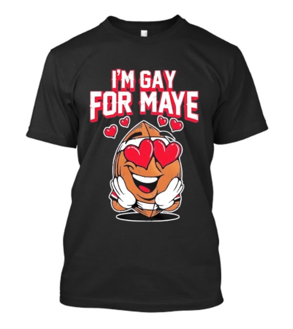 I'm Gay For Maye Cute Basketball Emoji Hearts T-Shirt