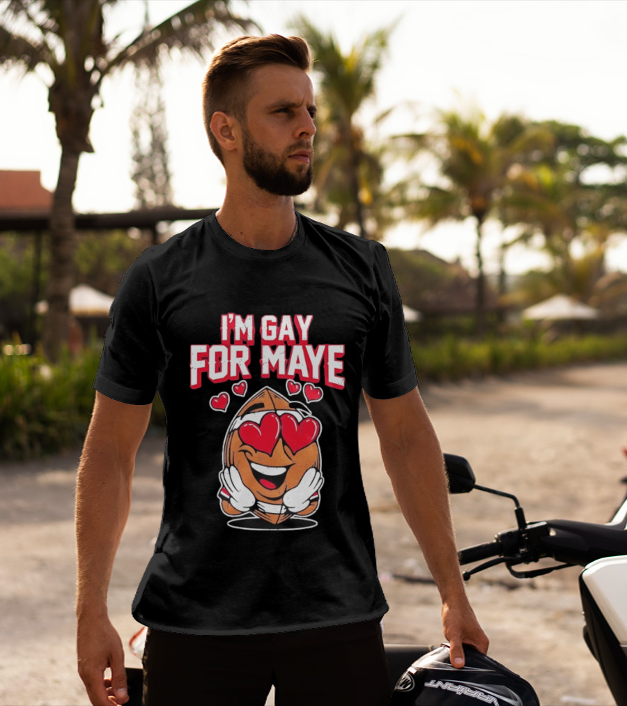 I'm Gay For Maye Cute Basketball Emoji Hearts T-Shirt