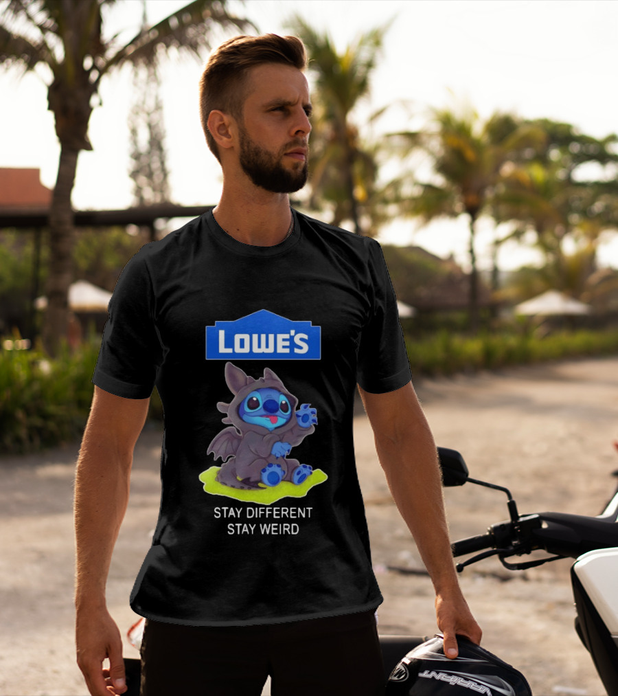 Lowe's Toothless Stitch Stay Different Stay Weird T-Shirt