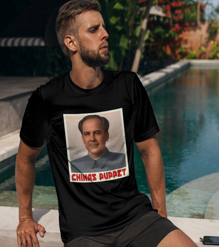 Mark Carney China's Puppet Mao Suit Caricature T-Shirt