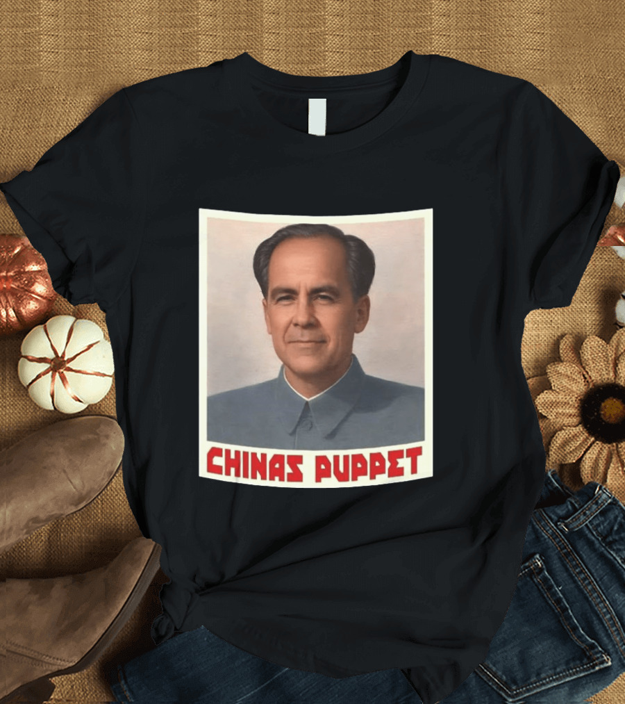 Mark Carney China's Puppet Mao Suit Caricature T-Shirt