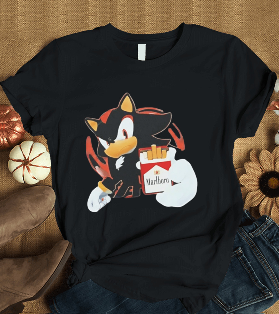 Shadow The Hedgehog Marlboro Red Pack T-Shirt