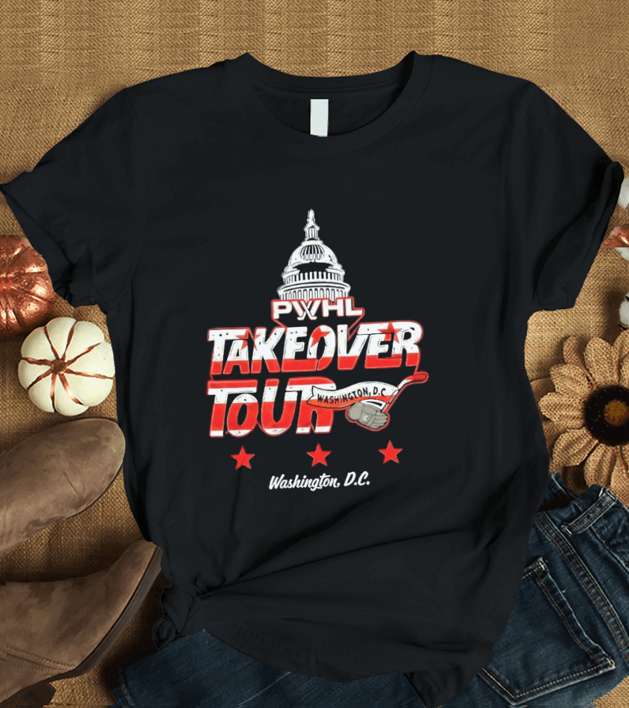 PWHL Takeover Tour Washington D.C. Capitol Stars T-Shirt