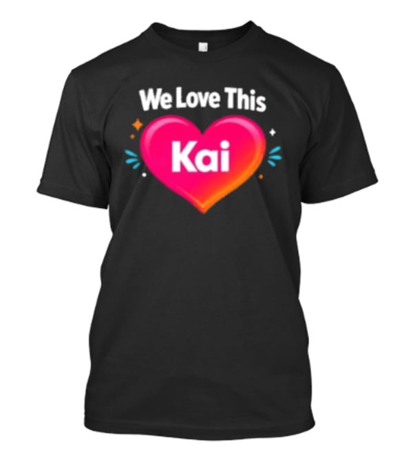 We Love This Kai Heart Design With Colorful Accents T-Shirt