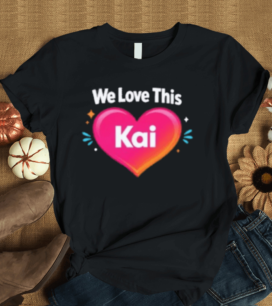 We Love This Kai Heart Design With Colorful Accents T-Shirt