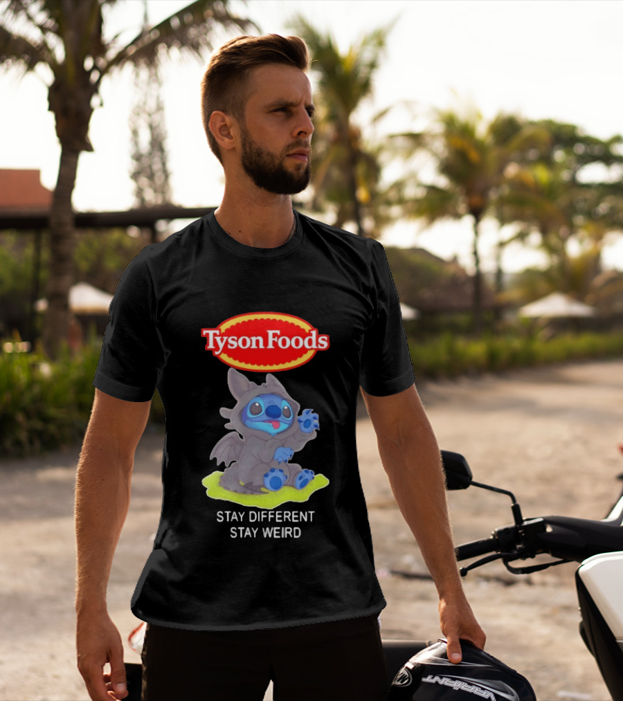 Tyson Foods Toothless Stitch Stay Different Stay Weird T-Shirt