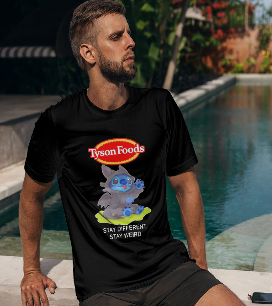 Tyson Foods Toothless Stitch Stay Different Stay Weird T-Shirt