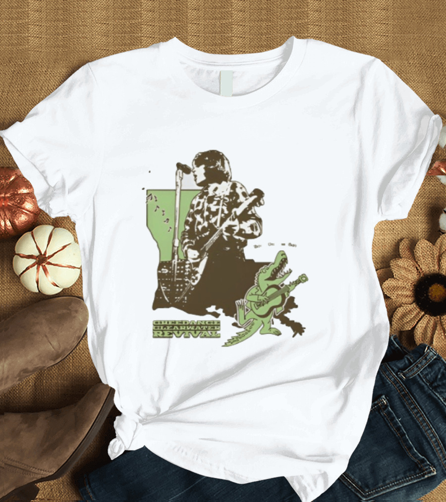 Creedence Clearwater Revival Bayou Vibes Swampy Riffs Pure CCR T-Shirt