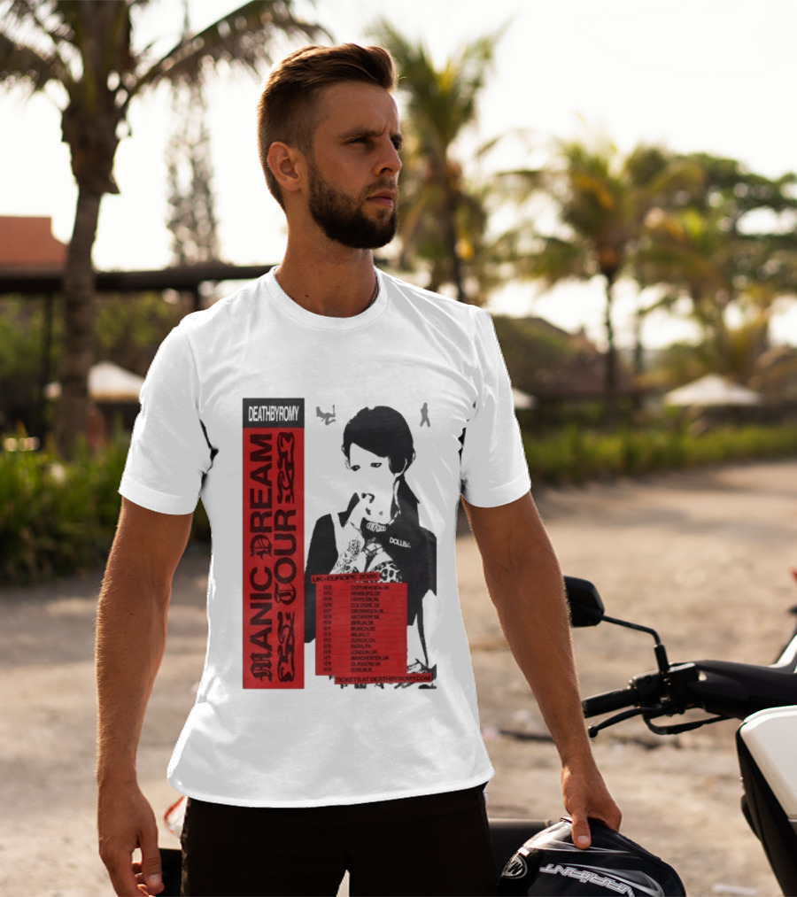 Deathbyromy Manic Dream Tour 2026 UK Europe Concert Dates T-Shirt