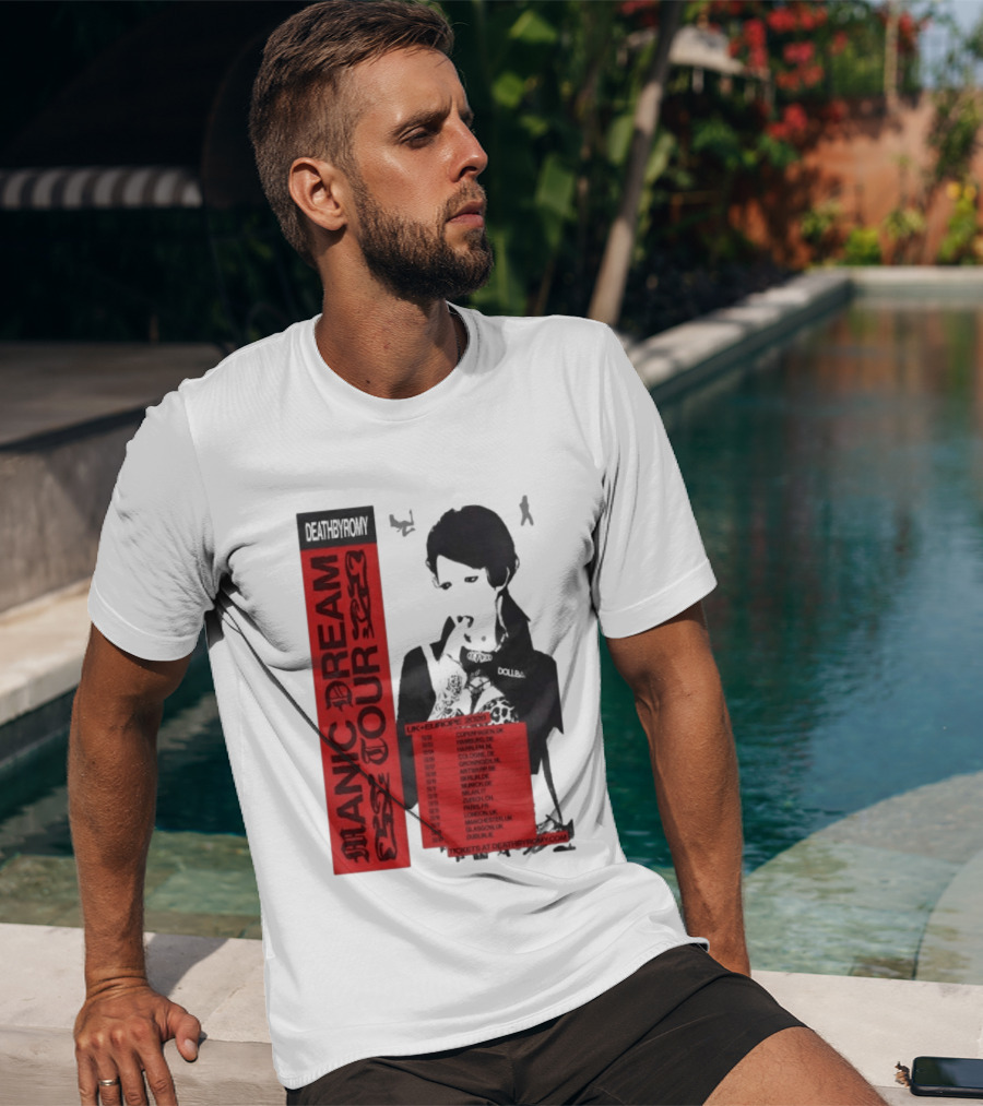 Deathbyromy Manic Dream Tour 2026 UK Europe Concert Dates T-Shirt