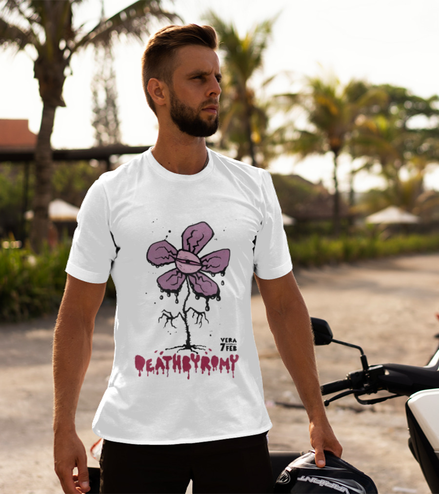 DeathbyRomy Vera 7 Feb Groningen Netherlands 2 7 2026 Purple Flower T-Shirt