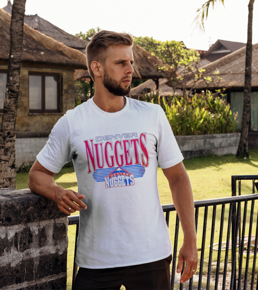 Denver Nuggets NBA Basketball Retro Style Vintage Logo Collection T-Shirt