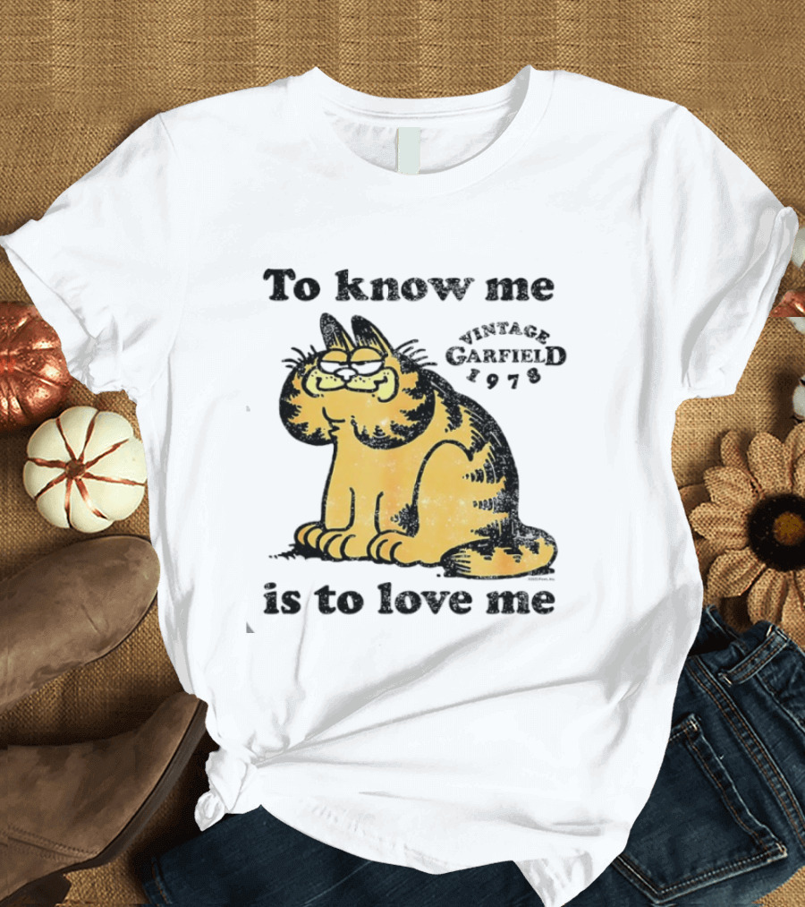 Vintage Garfield 1978 To Know Me Is To Love Me T-Shirt