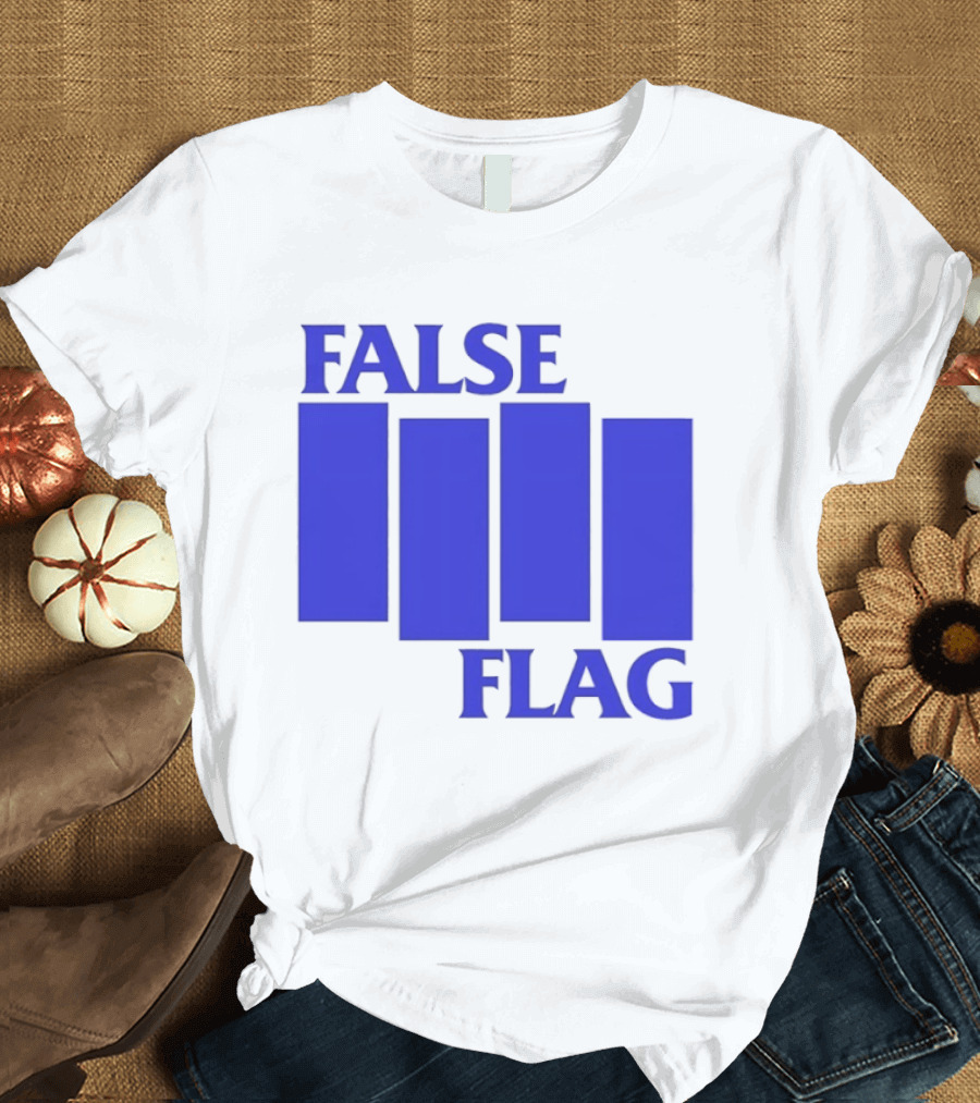False Flag Bars Blue T-Shirt