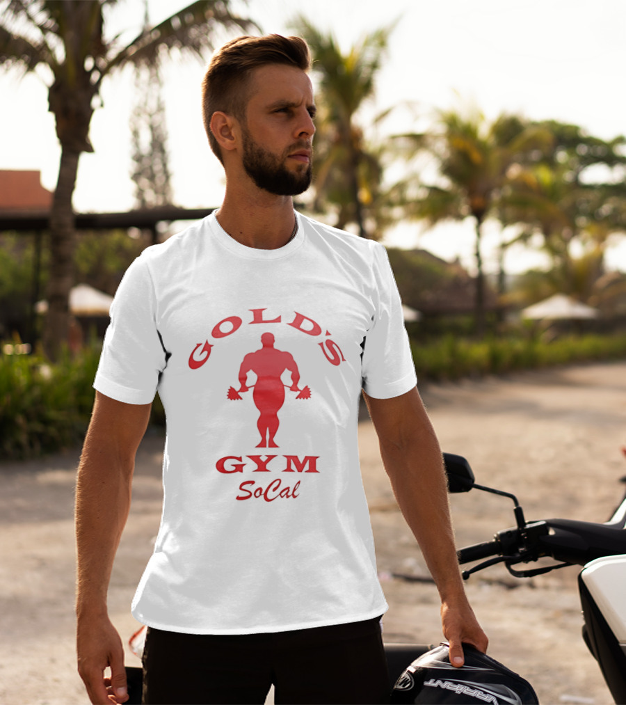 Gold's Gym Socal Bodybuilder Red T-Shirt