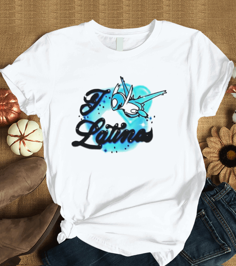 I Latinas Lugia Pokémon Style Art Blue T-Shirt