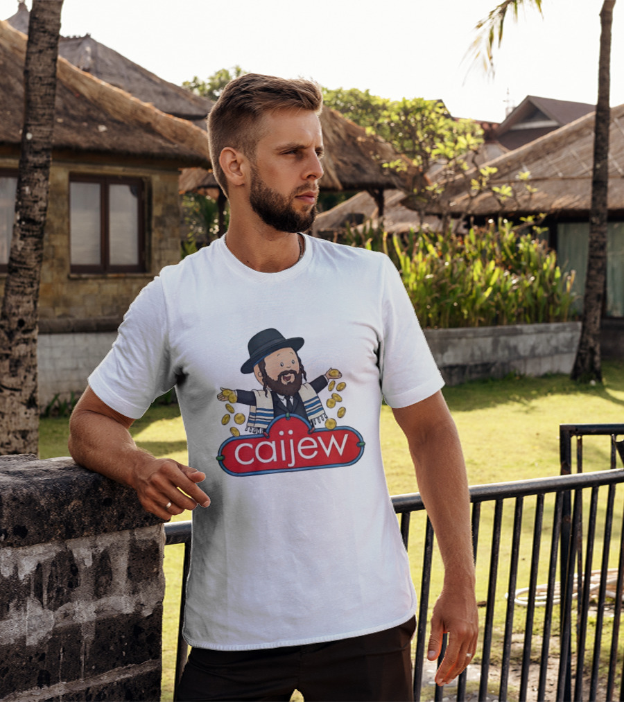 Jewish Caijew Meme Funny Rabbi Throwing Coins T-Shirt