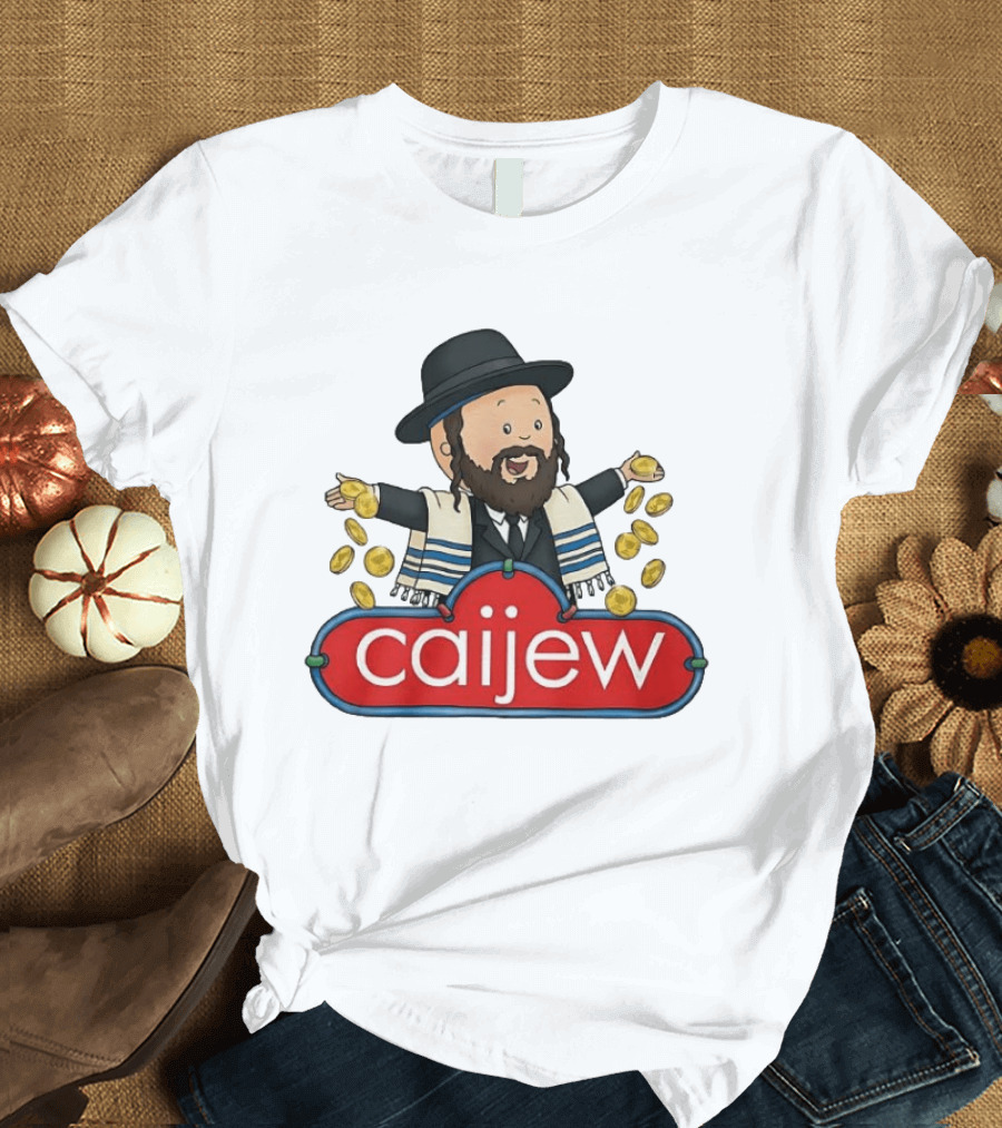 Jewish Caijew Meme Funny Rabbi Throwing Coins T-Shirt