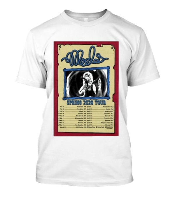 Meels Spring 2026 Tour Concert Dates And Locations T-Shirt