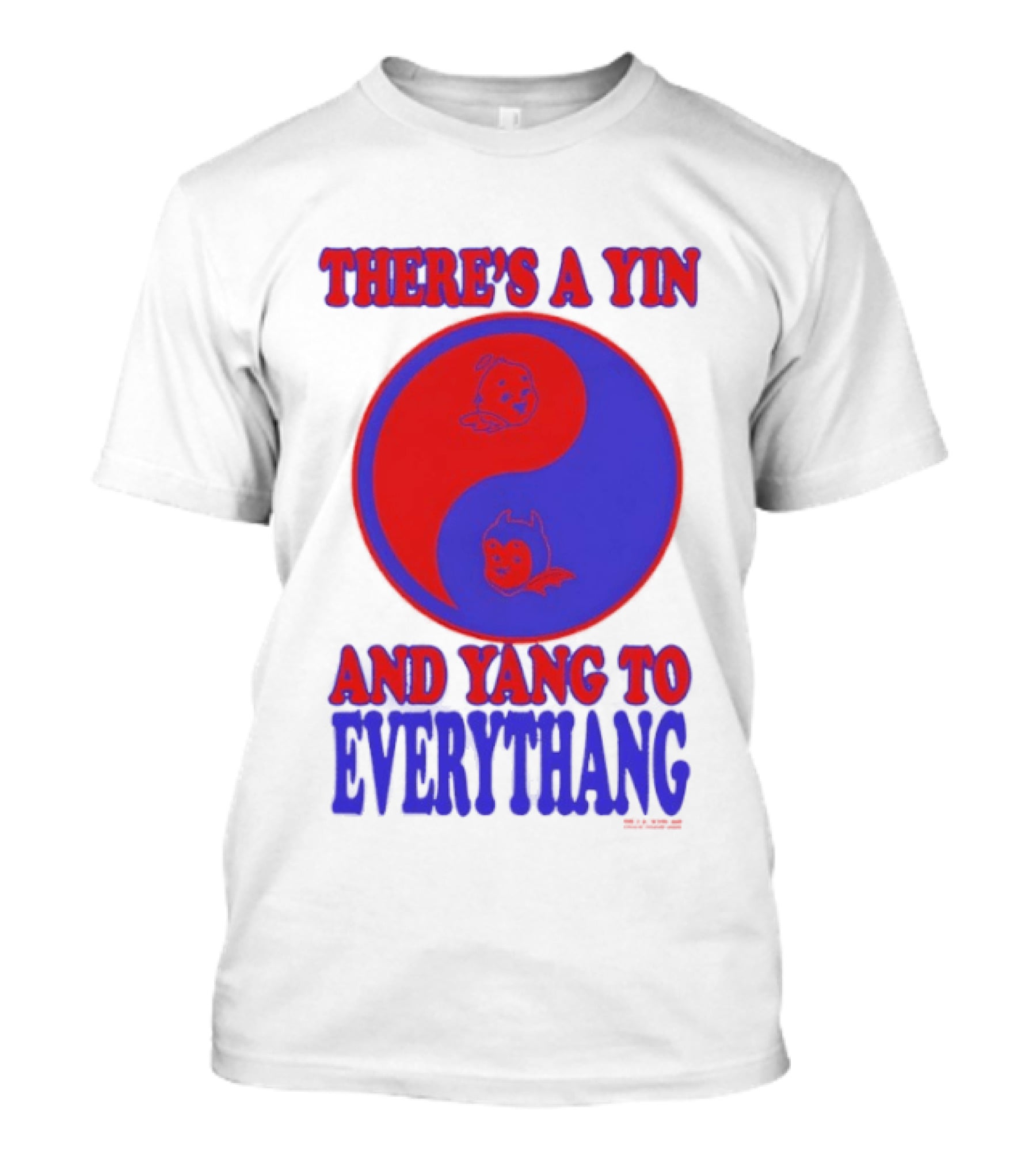 Yin Yang Duality With Angel Devil T-Shirt