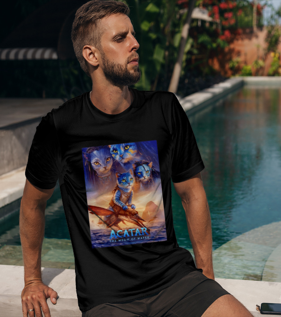 Acatar The Meow Of Water Cat Avatar Fantasy Cats Ocean Adventure T-Shirt