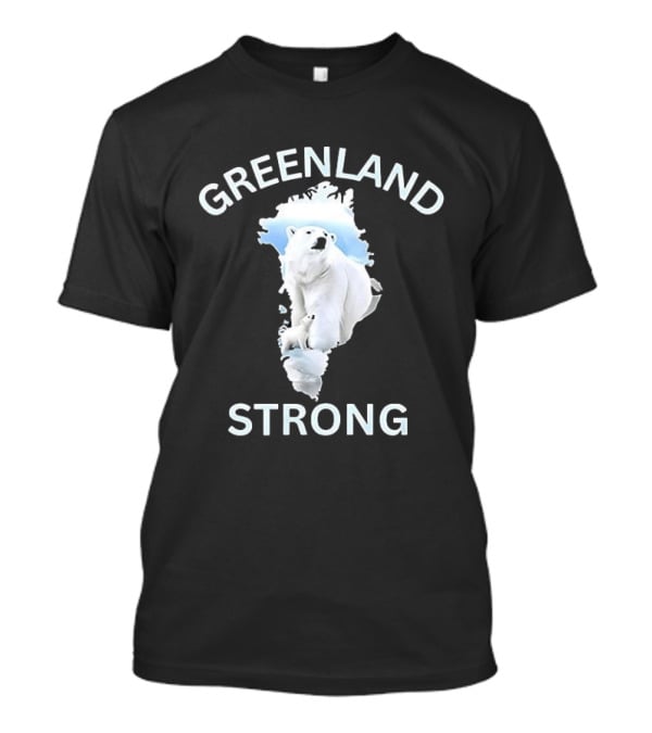 Greenland Strong Polar Bear Map T-Shirt