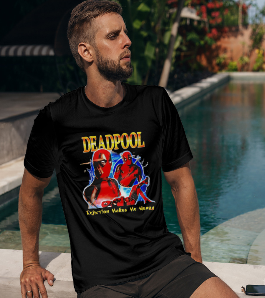 Deadpool Rejection Makes Me Hungry Bold Comic T-Shirt