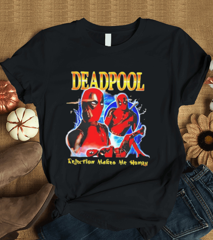 Deadpool Rejection Makes Me Hungry Bold Comic T-Shirt