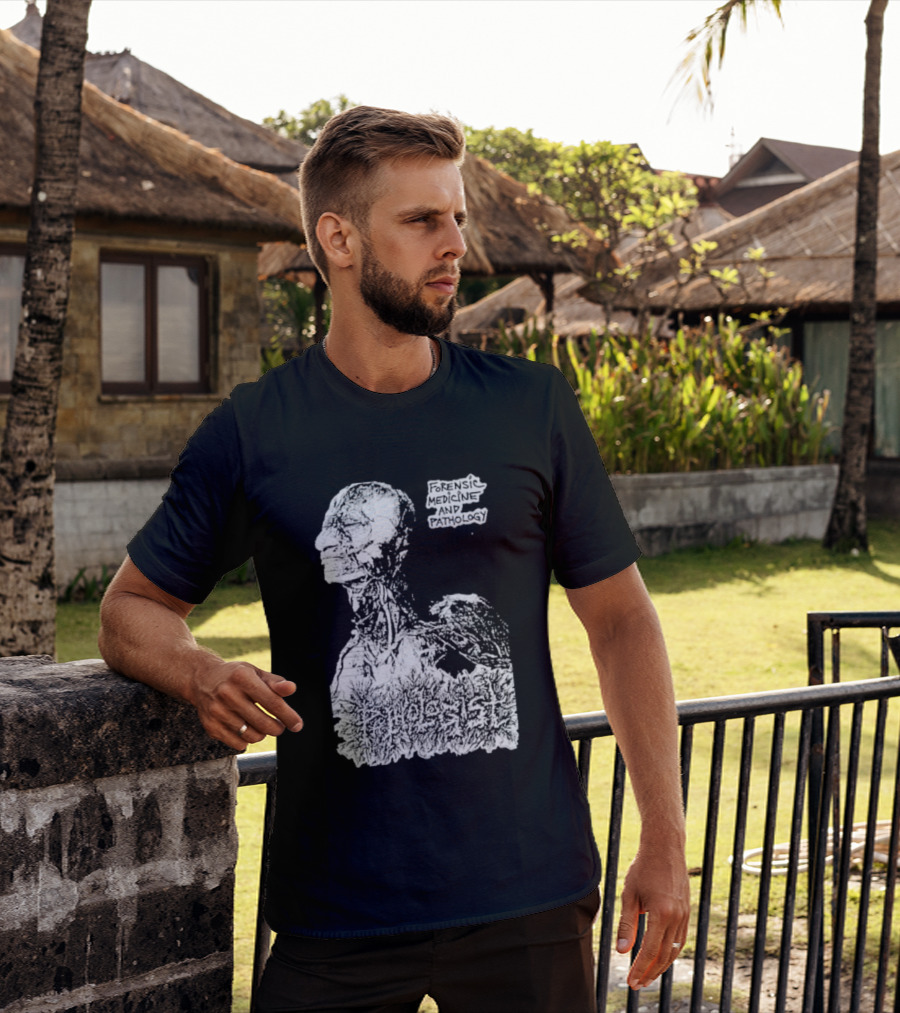 Pathologist Forensic Medicine And Pathology Anatomical Skull And Brain T-Shirt