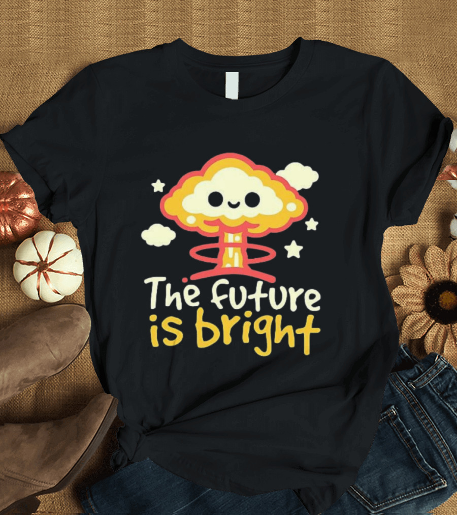 The Future Is Bright Cloud And Stars T-Shirt