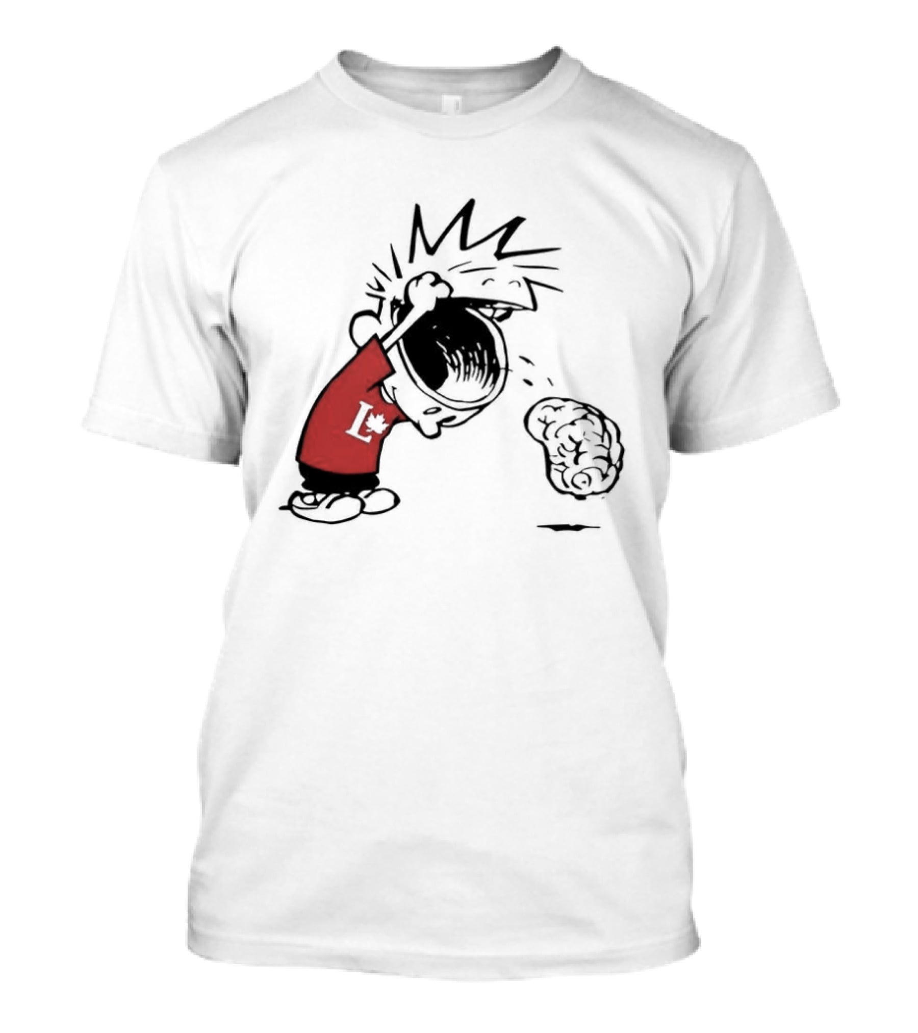 Calvin Hobbes Political Satire Cartoon Liberal Theme Peanuts T-Shirt