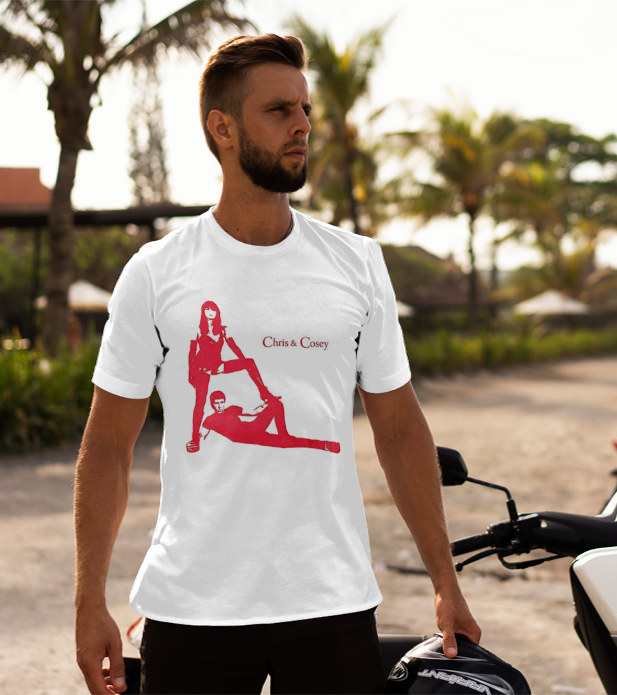 Chris And Cosey Red Silhouette Duo T-Shirt