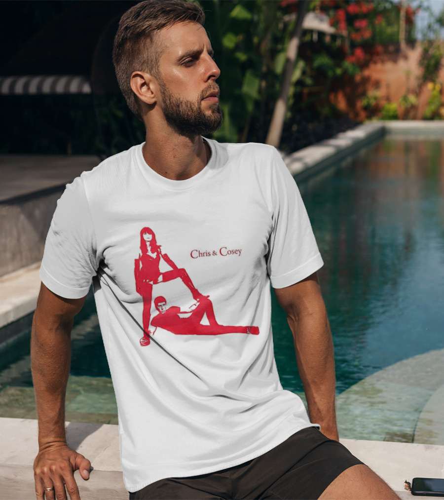 Chris And Cosey Red Silhouette Duo T-Shirt