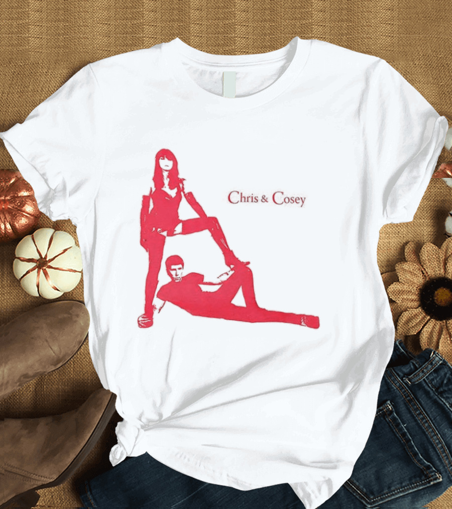 Chris And Cosey Red Silhouette Duo T-Shirt